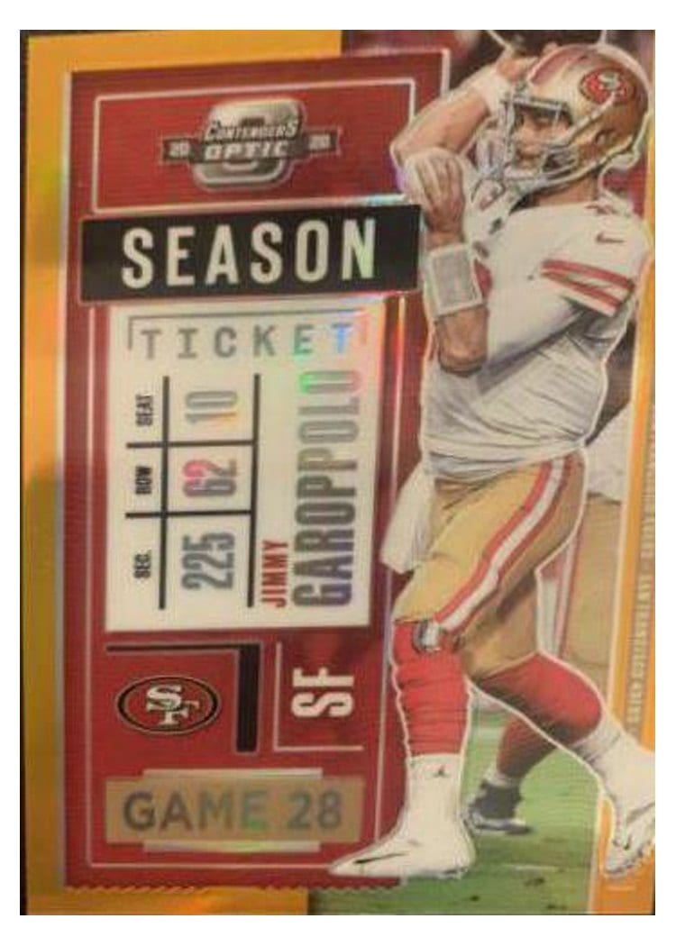 2020 Panini Contenders Optic Base Set Jimmy Garoppolo #50 card