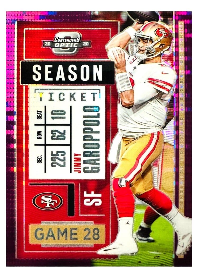 2020 Panini Contenders Optic Base Set Jimmy Garoppolo #50 card