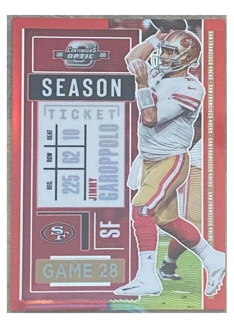 2020 Panini Contenders Optic Base Set Jimmy Garoppolo #50 card