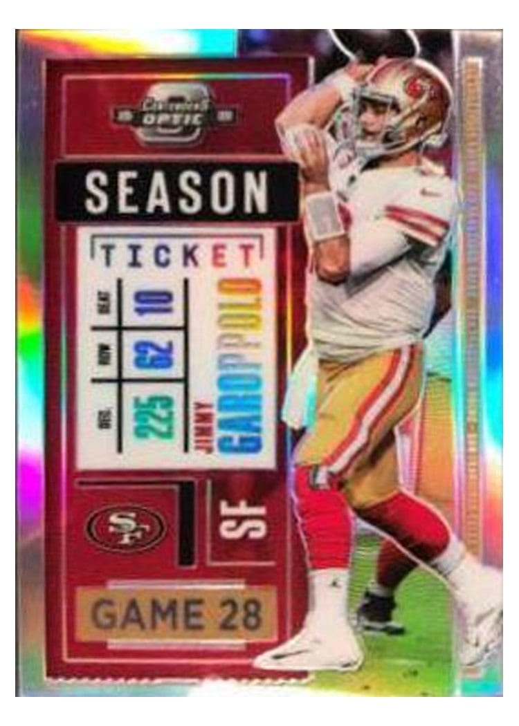 2020 Panini Contenders Optic Base Set Jimmy Garoppolo #50 card