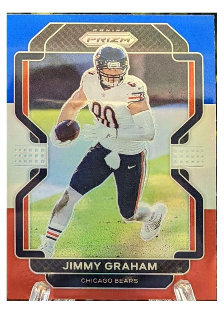 2021 Panini Prizm Base Set Jimmy Graham Blue Prizm #159 card