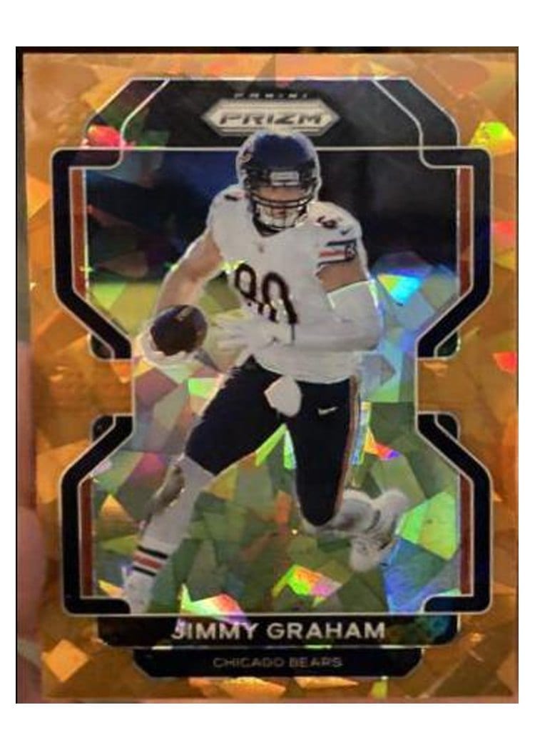 2021 Panini Prizm Base Set Jimmy Graham Orange Ice Prizm #159 card