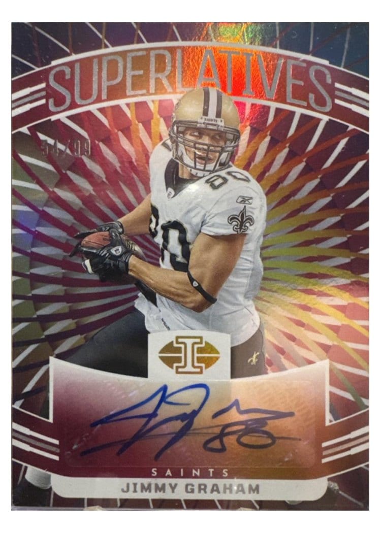 2024 Panini Illusions Superlatives Autographs Jimmy Graham #38 card