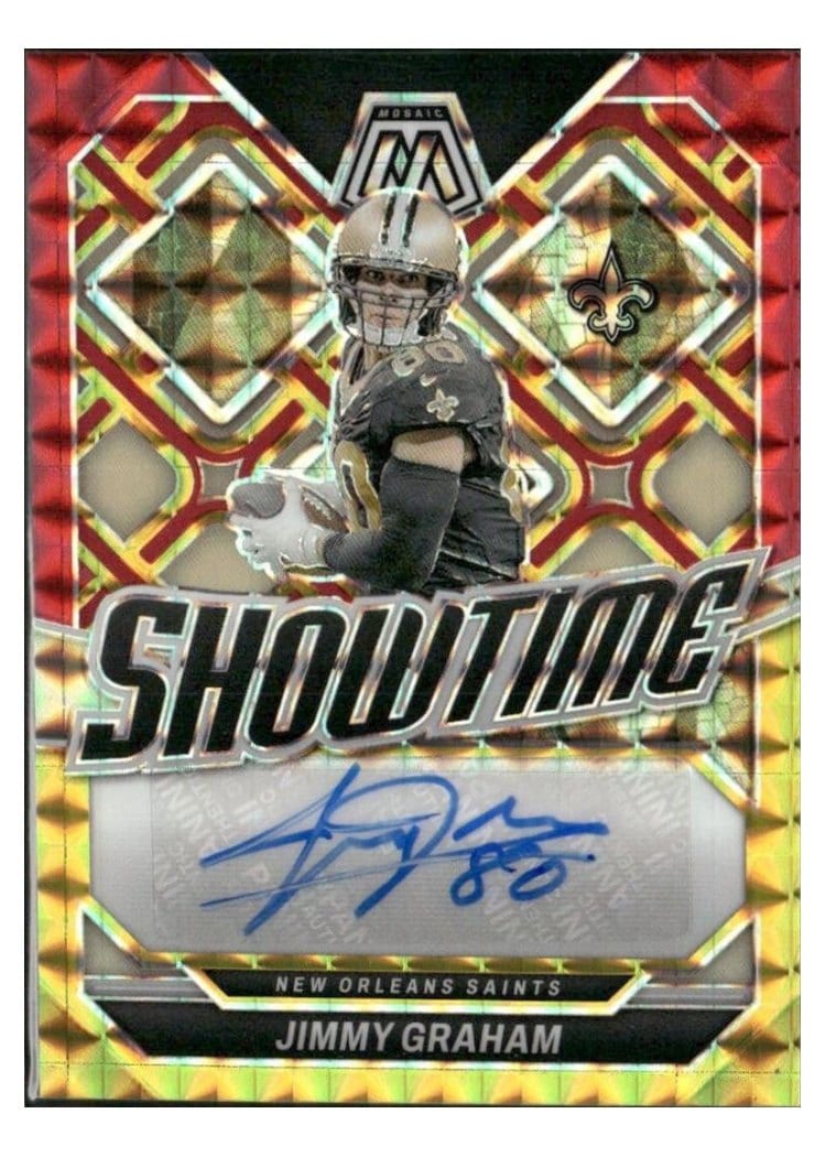 2024 Panini Mosaic Showtime Signatures Jimmy Graham #SS-JGM
