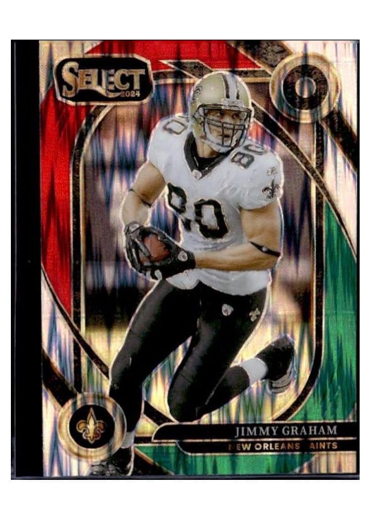 2024 Panini Select Base Set Jimmy Graham Green Red Prizm Shock #269 card