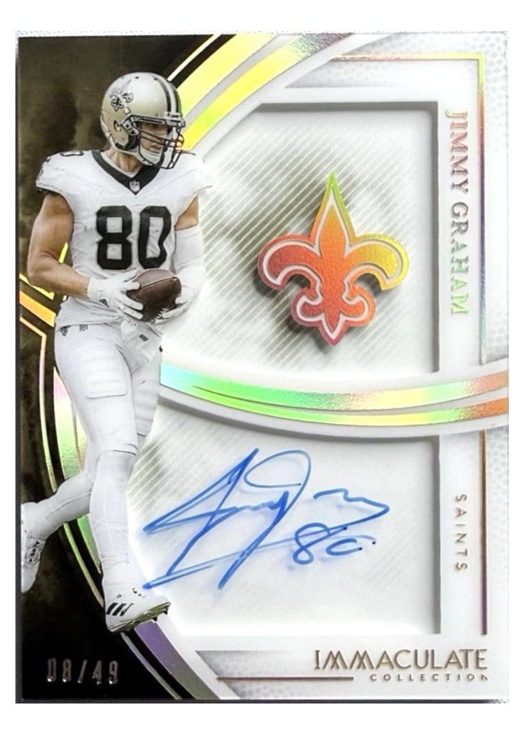 2025 Panini Immaculate Immaculate Shadowbox Signatures Jimmy Graham #9 card