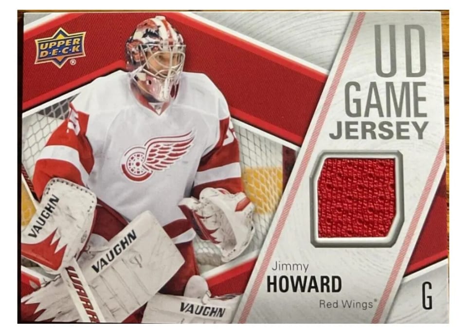 2011 Upper Deck UD Game Jersey Jimmy Howard #GJ-JH card