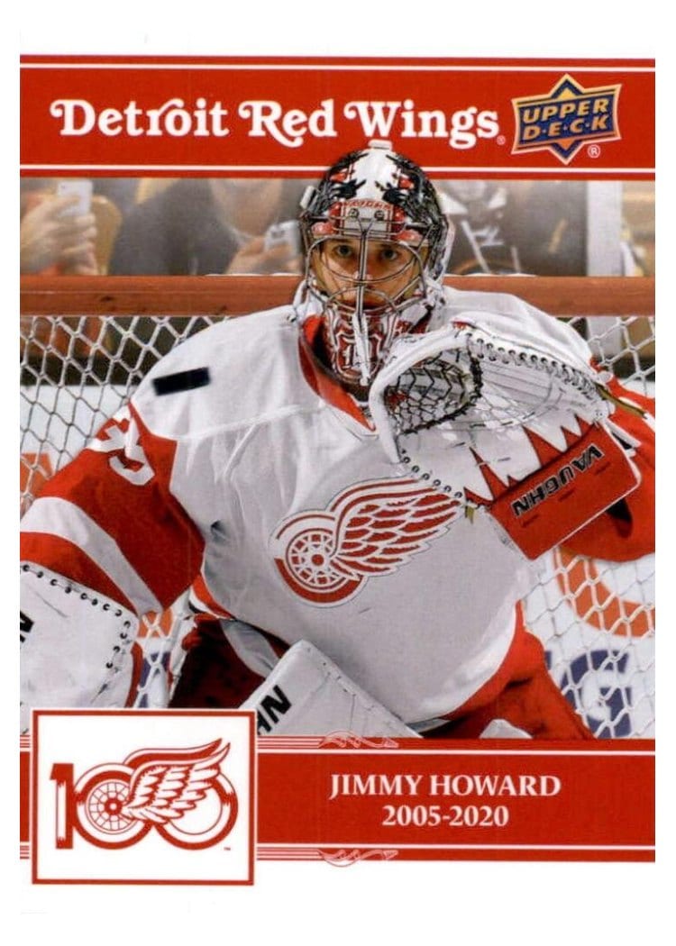 2025-26 Upper Deck Detroit Red Wings Centennial Box Set Gold Autographs Jimmy Howard #3 card