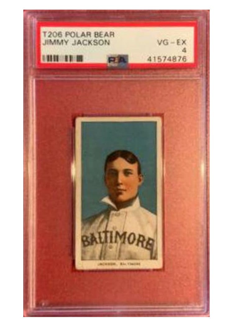 1909 T206 Polar Bear Jimmy Jackson card