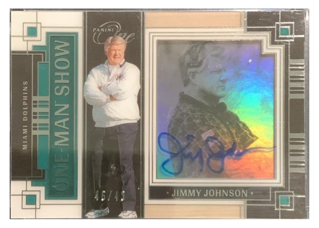 2023 Panini One One Man Show Jimmy Johnson #174 card