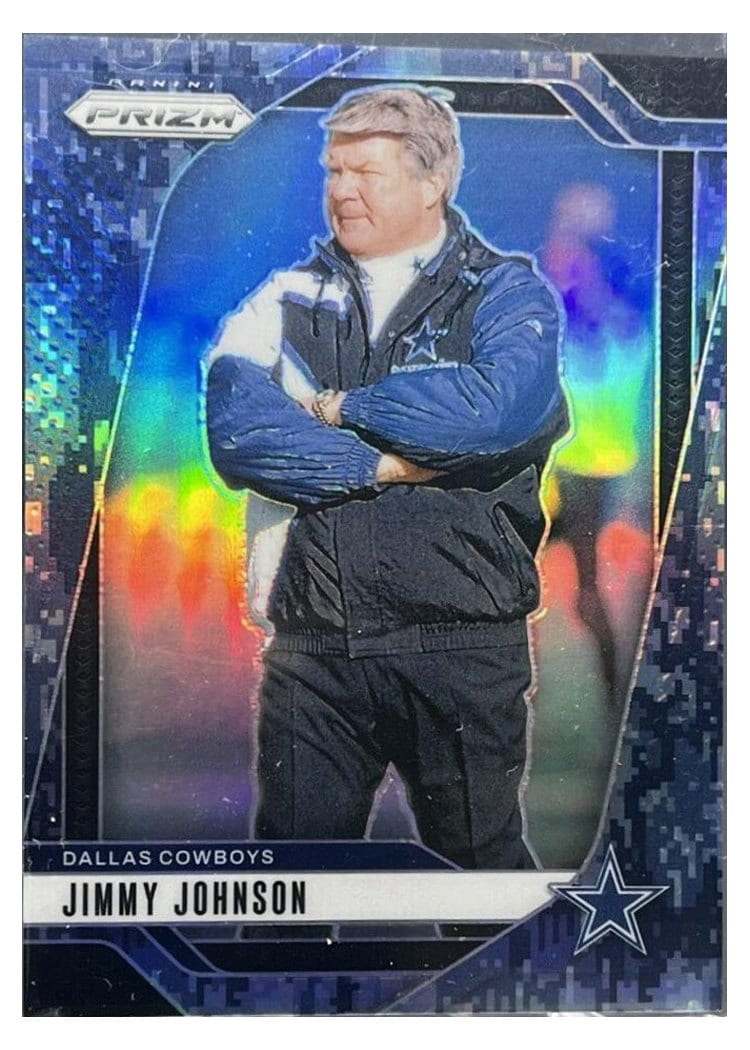 2024 Panini Prizm Base Set Jimmy Johnson Navy Camo #82 card