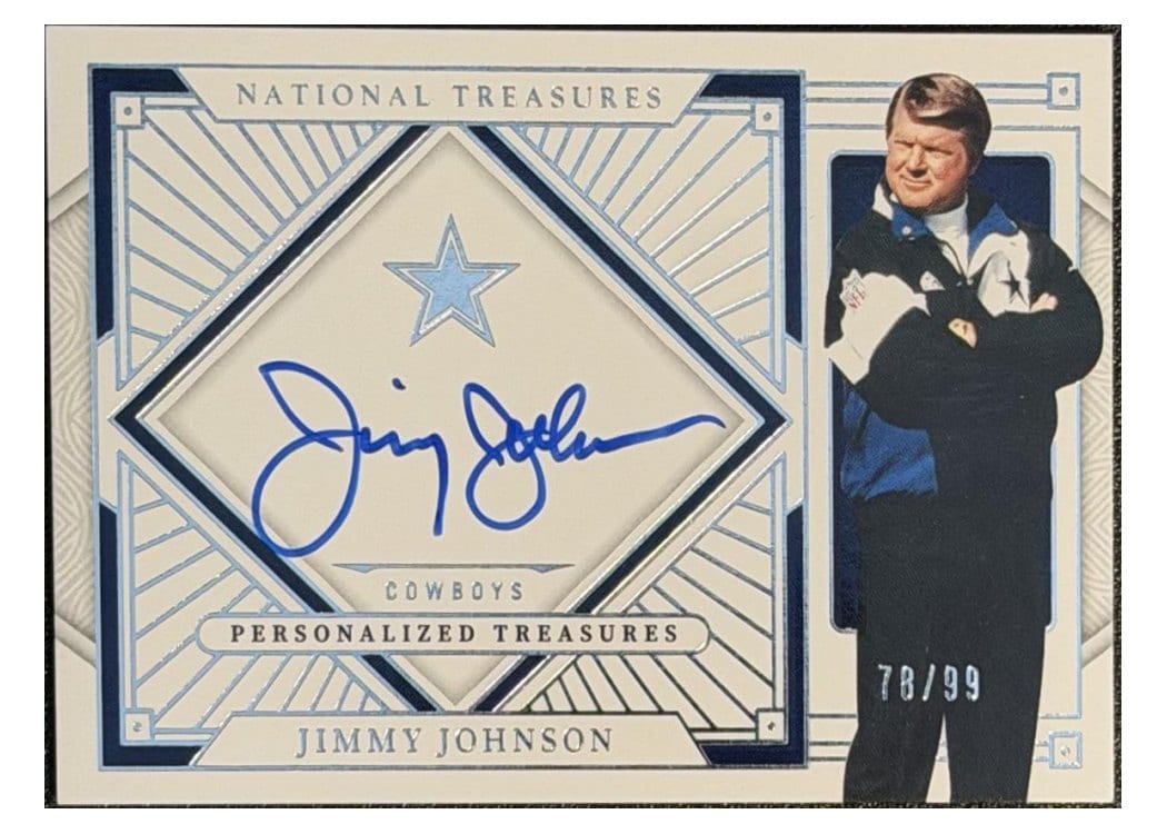 2025 Panini National Treasures Personalized Treasures Jimmy Johnson #10 card