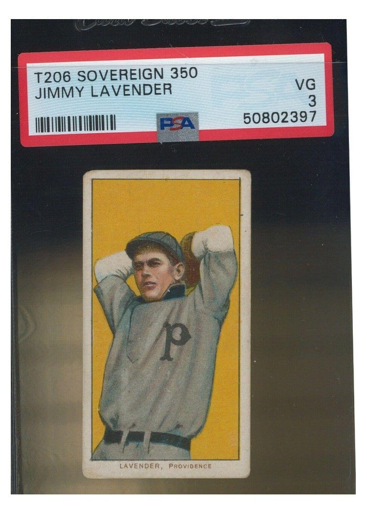 1909 T206 Sovereign 350 Jimmy Lavender