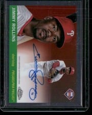 2025 Topps Chrome Platinum Autographs Jimmy Rollins #CPA-JRO card