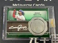 2025 Topps Five Star Silver Signatures Jimmy Rollins #FSS-JR card