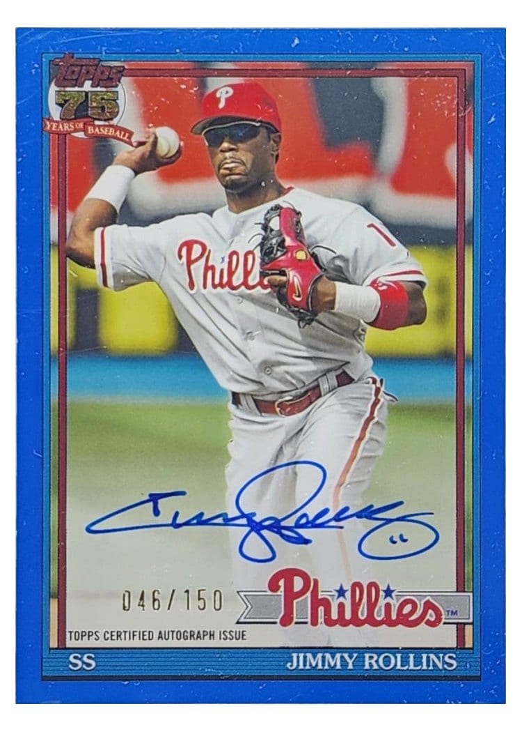 2026 Topps 1991 Topps Autographs Jimmy Rollins #91A-JROL card