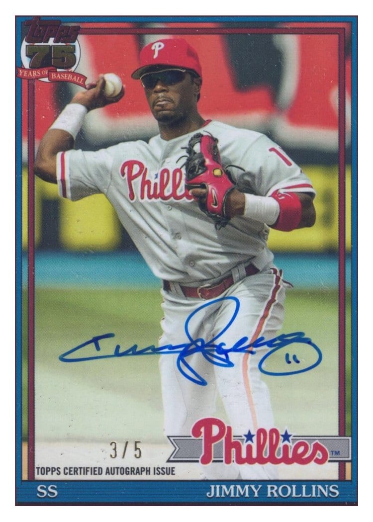 2026 Topps 1991 Topps Autographs Jimmy Rollins #91A-JROL card