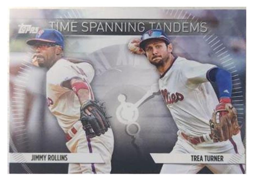 2023 Topps Update Time-Spanning Tandems Jimmy Rollins / Trea Turner #TS-18 card