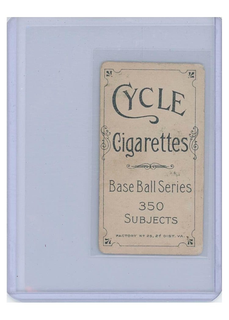 1909 T206 Cycle 350 Jimmy Slagle card