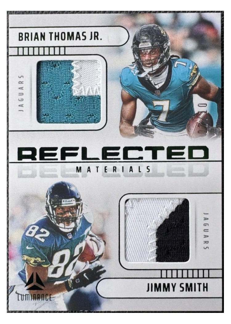 2025 Panini Luminance Reflected Materials Jimmy Smith/Brian Thomas Jr. #9 card