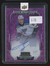 2025-26 O-Pee-Chee Platinum Rookie Autographs Jimmy Snuggerud #R-SN card