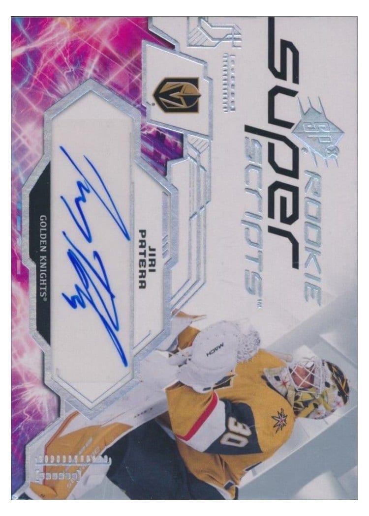 2023-24 SPx Rookie Superscripts Jiri Patera #SSR-PA card