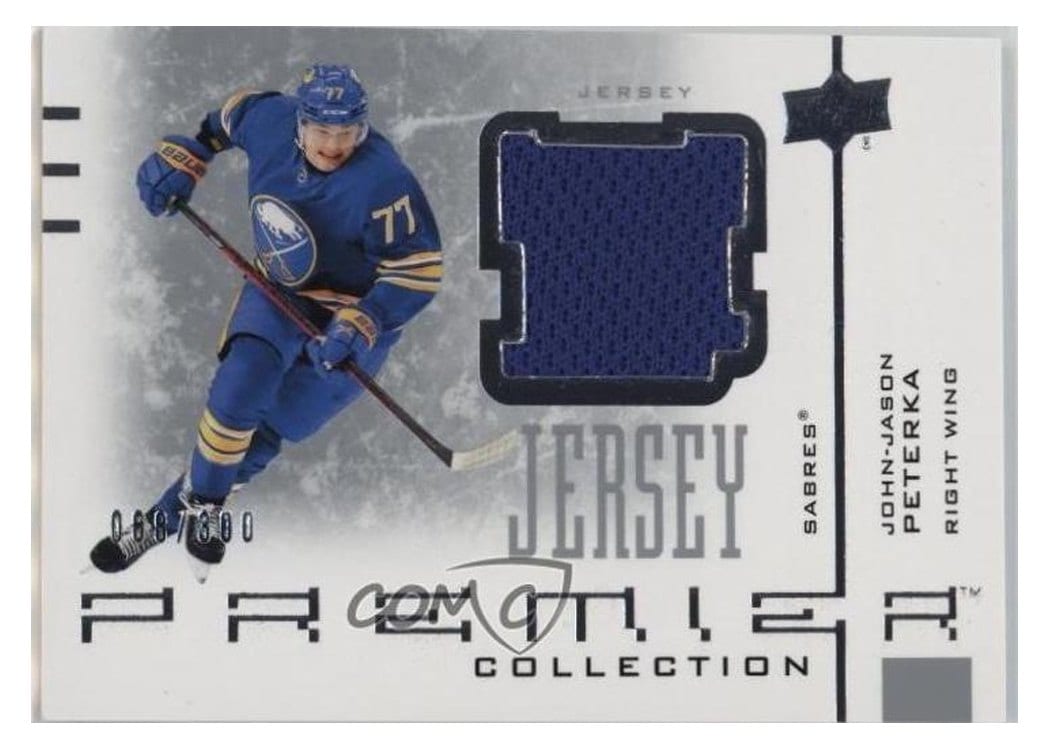 2021-22 Upper Deck Premier 20th Anniversary Jersey JJ Peterka #AJ-JJ card
