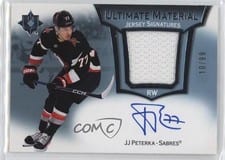 2022-23 Upper Deck Ultimate Collection Ultimate Material Signatures JJ Peterka #UMS-JP card