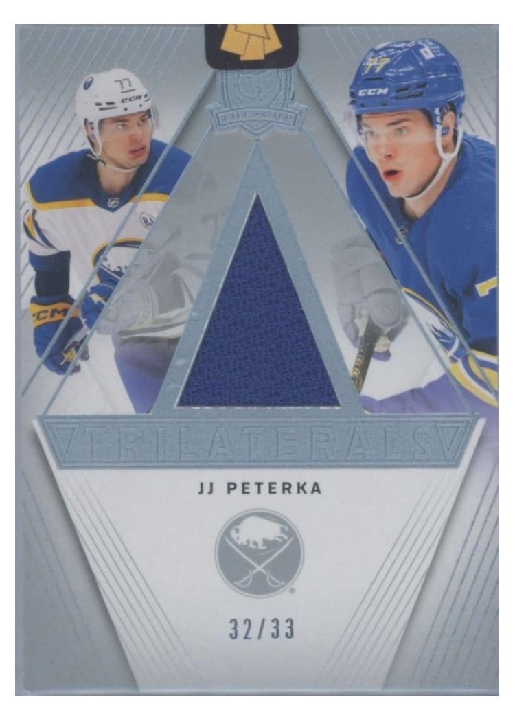 2023-24 Upper Deck The Cup Trilaterals Jersey JJ Peterka #TL-JP card