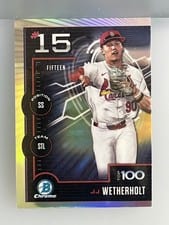 2025 Bowman Bowman Scouts Top 100 JJ Wetherholt #BTP-15