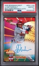 2025 Bowman's Best Best Performance Autographs JJ Wetherholt #BPA-JJW