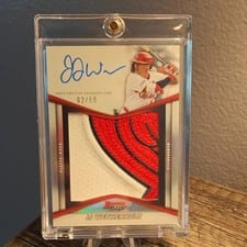 2025 Bowman's Best Prospect Patch Autographs JJ Wetherholt #PPA-JW