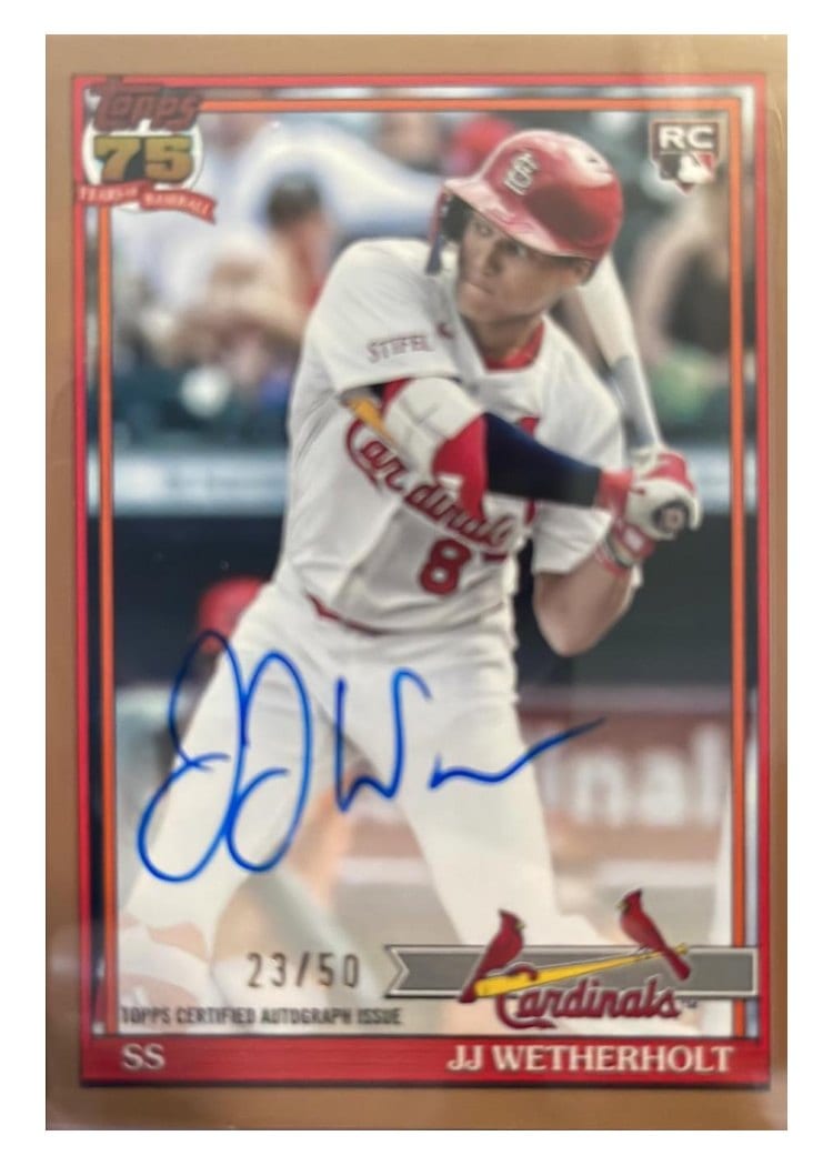 2026 Topps 1991 Topps Autographs JJ Wetherholt #91A-JJW card