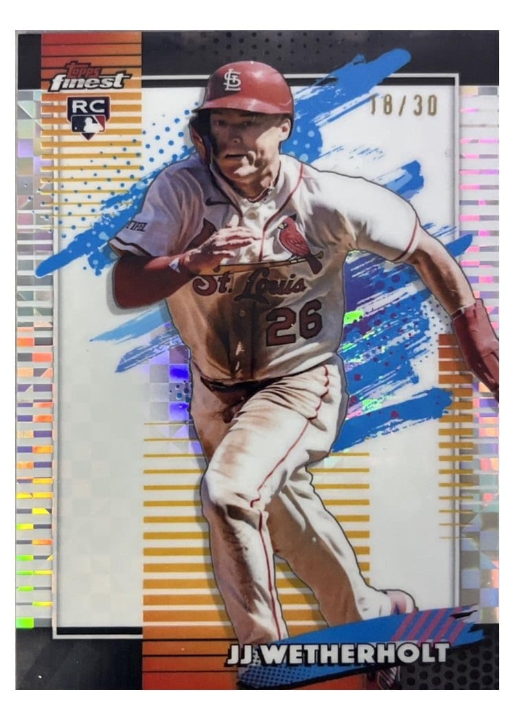 2026 Topps Finest JJ Wetherholt White Refractor #127 card