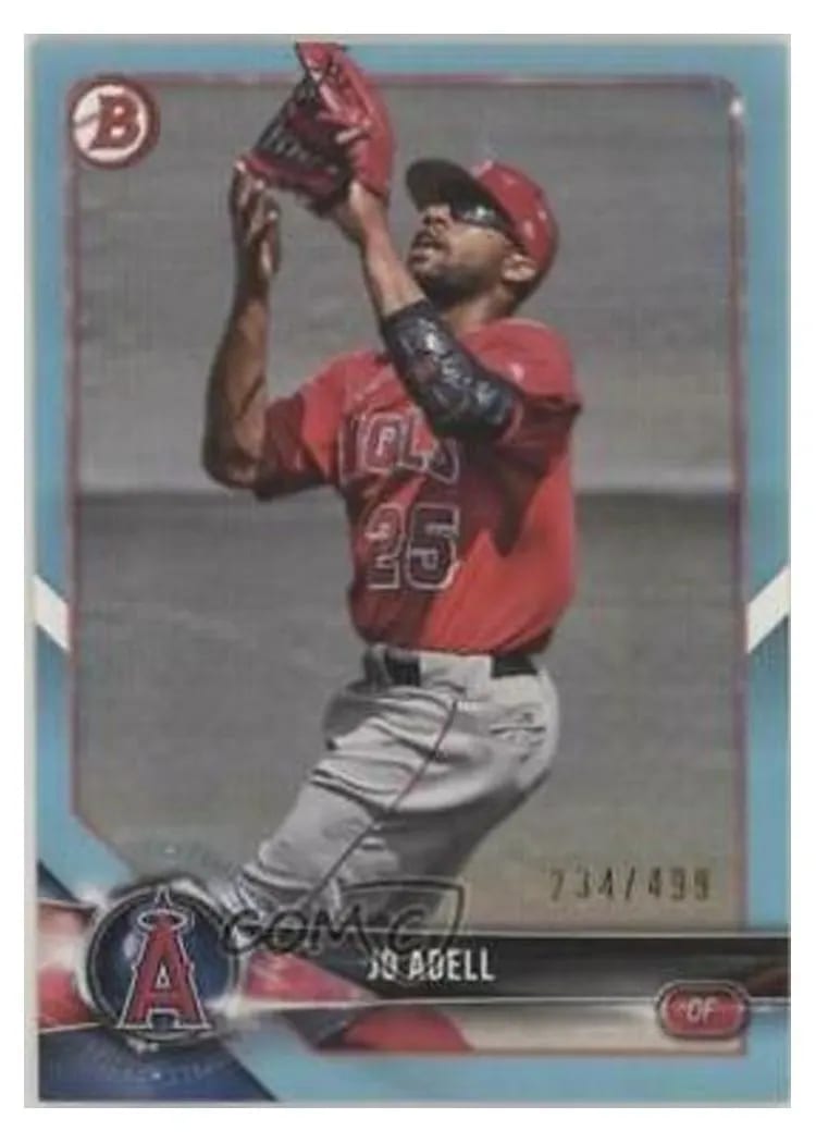 2018 Bowman Draft Base Set Jo Adell #BD-107 card