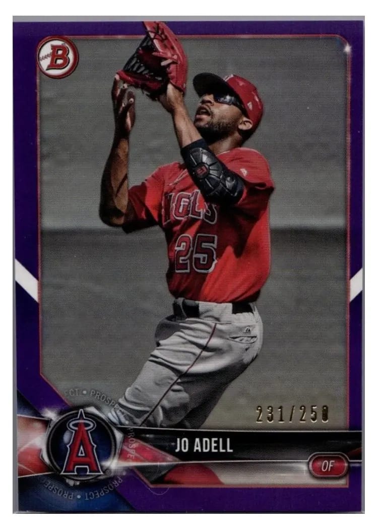 2018 Bowman Draft Base Set Jo Adell #BD-107 card