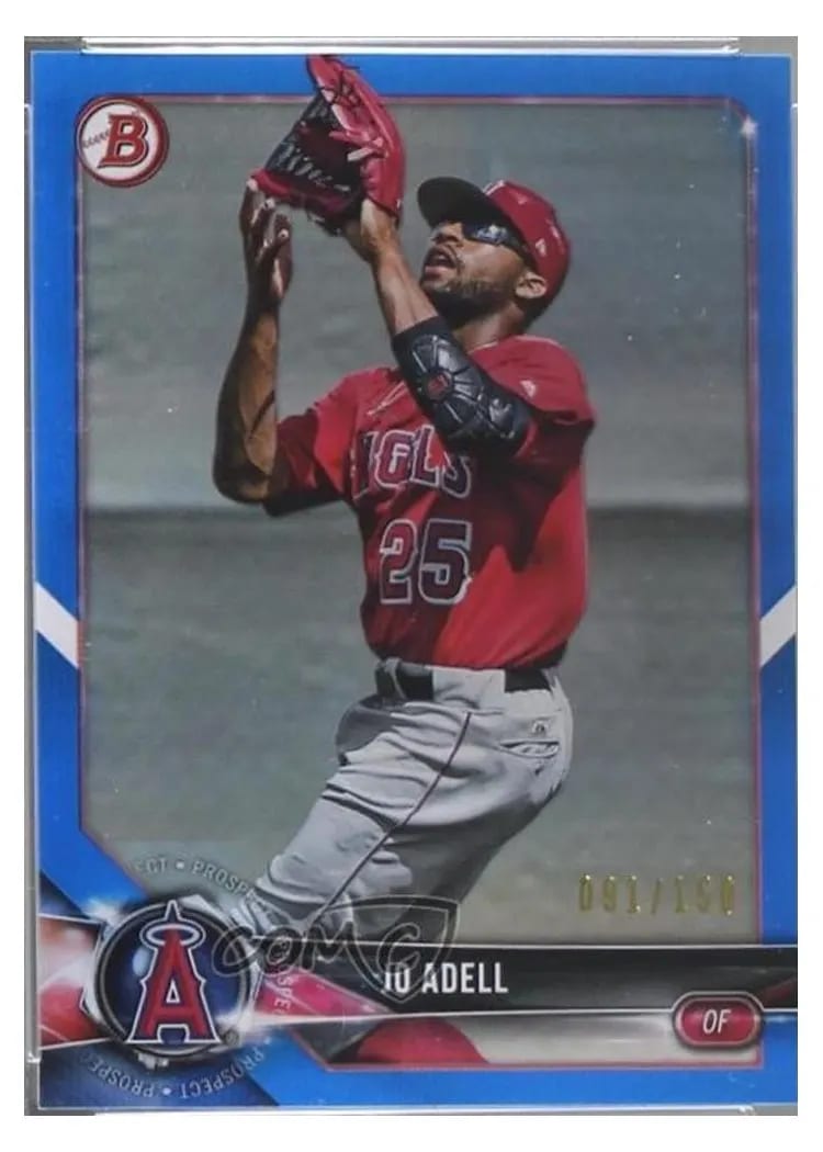 2018 Bowman Draft Base Set Jo Adell #BD-107 card