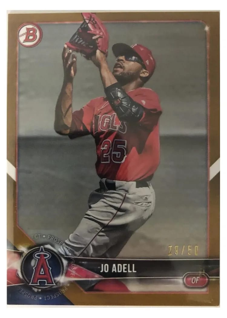 2018 Bowman Draft Base Set Jo Adell #BD-107 card