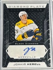 2025-26 Upper Deck Black Diamond Diamond Plate Rookie Auto Joakim Kemell #DPR-JK card