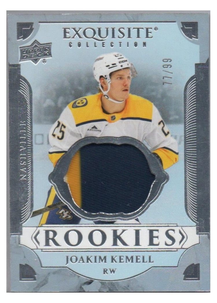 2025-26 Upper Deck Black Diamond Exquisite Rookie Patch Joakim Kemell #RP-JK card