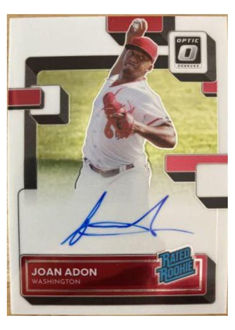 2022 Donruss Optic Rated Rookies Signatures Joan Adon #RRS-AD card