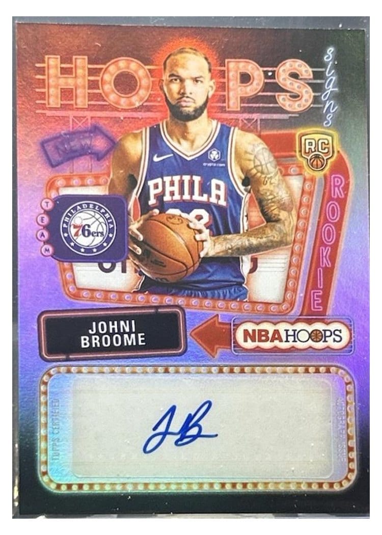2025-26 NBA Hoops Hoops Rookie First Signs Joan Beringer / Johni Broome #HFS-JB