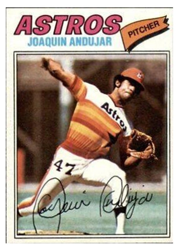 1977 Topps Joaquin Andujar #67 card