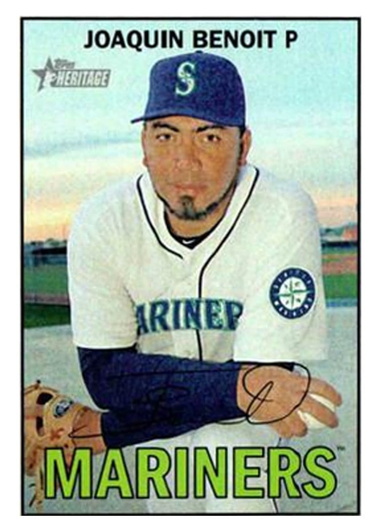 2016 Topps Heritage Base Set Joaquin Benoit #119 card