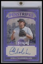 2025 Leaf Bronx Legacy Penstripes Joba Chamberlain #P-JC2 card