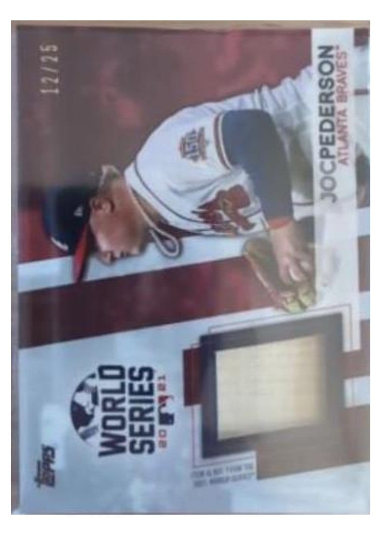2021 Topps World Series Champion Relics Joc Pederson #WCR-JP card