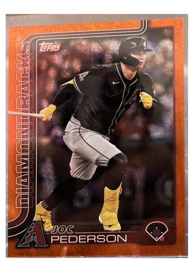 2025 Topps Base Set Joc Pederson Orange Foil #127 card