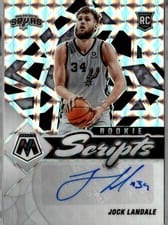 2021-22 Panini Mosaic Rookie Scripts Jock Landale #RS-JLA card