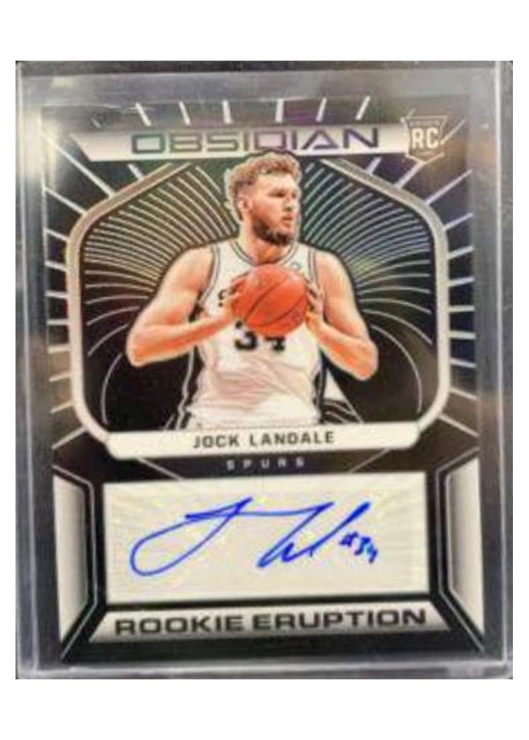 2021-22 Panini Obsidian Rookie Eruption Signatures Jock Landale #RES-JLD card