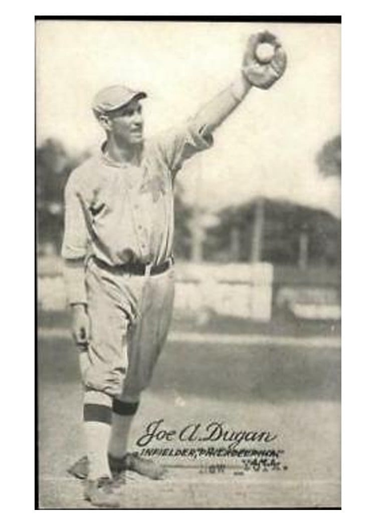 1921 Exhibits Joe A. Dugan card